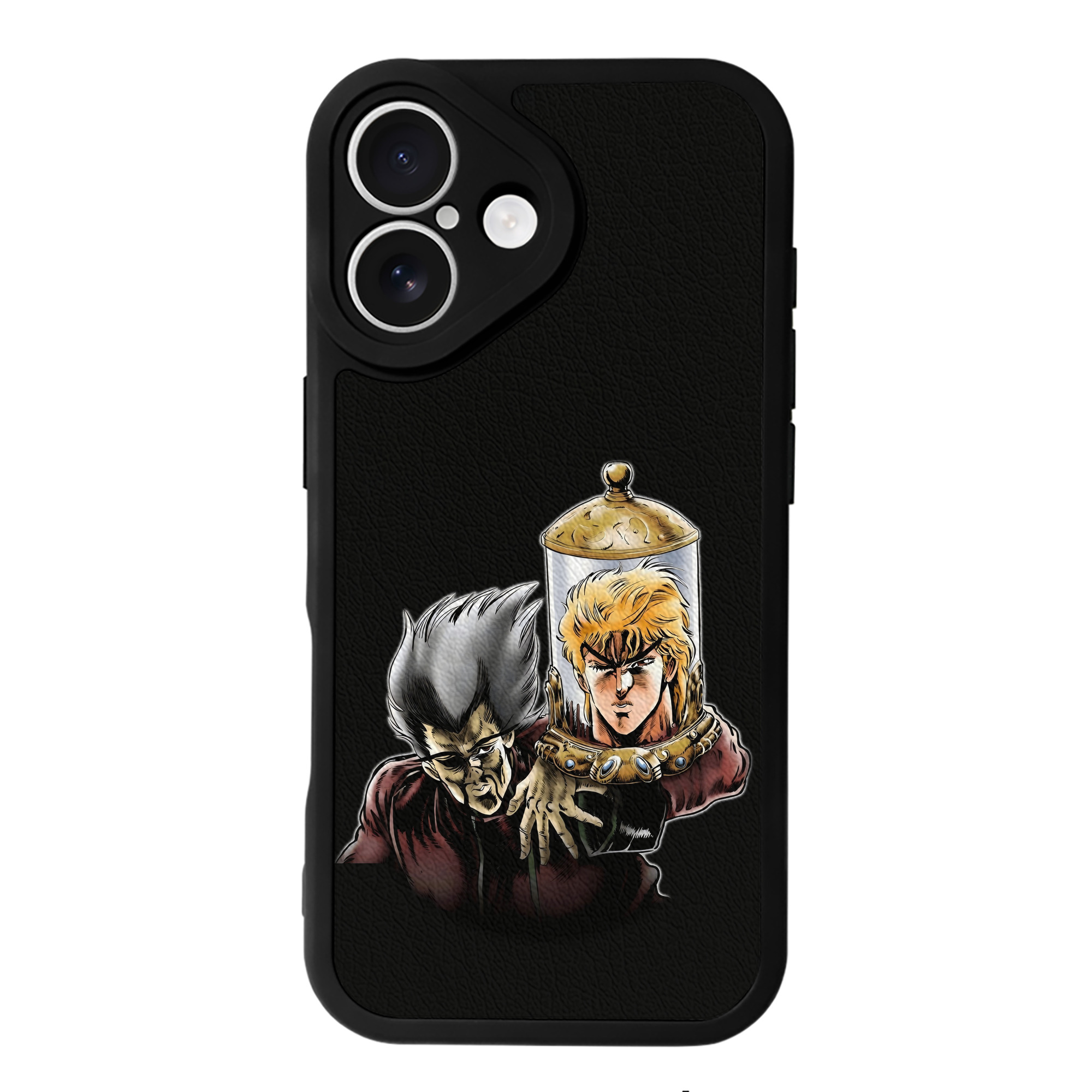 （画像用） ジョジョの奇妙な冒険 ディオ?ブランドー JoJo's Bizarre Adventure Dio Brando 【iPhone 16シリーズ対応】シリコンスマホケース（レザー調） 材質：シリコン